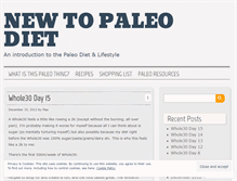 Tablet Screenshot of newtopaleodiet.wordpress.com