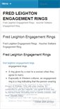 Mobile Screenshot of fredleightonengagementringslpp.wordpress.com
