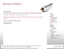 Tablet Screenshot of discursopolitico.wordpress.com