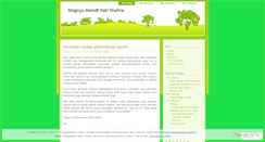 Desktop Screenshot of melodihatishafira.wordpress.com