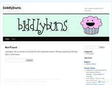 Tablet Screenshot of biddlybuns.wordpress.com