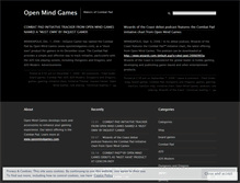 Tablet Screenshot of openmindgames.wordpress.com