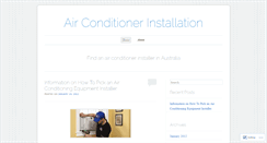 Desktop Screenshot of airconinstallation.wordpress.com