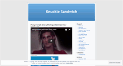 Desktop Screenshot of knucklesandwich.wordpress.com