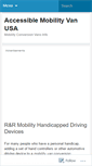 Mobile Screenshot of accessiblemobilityvan.wordpress.com
