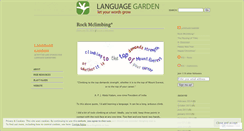 Desktop Screenshot of languagegarden.wordpress.com