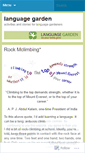 Mobile Screenshot of languagegarden.wordpress.com