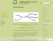 Tablet Screenshot of languagegarden.wordpress.com