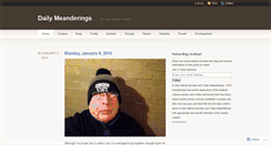 Desktop Screenshot of dailymeanderings.wordpress.com