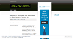 Desktop Screenshot of getmobileinfo.wordpress.com