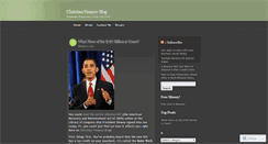 Desktop Screenshot of christianfinance.wordpress.com