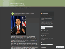 Tablet Screenshot of christianfinance.wordpress.com
