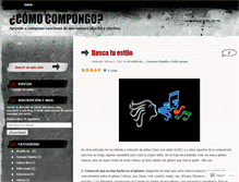 Tablet Screenshot of comocompongo.wordpress.com