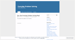 Desktop Screenshot of everydayproblemsolving.wordpress.com