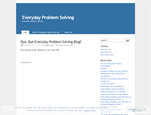 Tablet Screenshot of everydayproblemsolving.wordpress.com