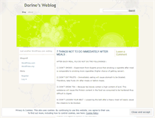 Tablet Screenshot of doraxcel.wordpress.com