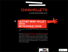 Tablet Screenshot of chainwallets.wordpress.com