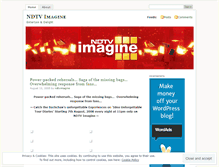 Tablet Screenshot of ndtvimagine.wordpress.com