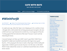 Tablet Screenshot of catswithbats.wordpress.com