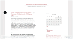 Desktop Screenshot of institutionalorganizationalecologies.wordpress.com