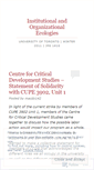 Mobile Screenshot of institutionalorganizationalecologies.wordpress.com