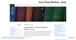 Desktop Screenshot of lawfirmbottomline.wordpress.com