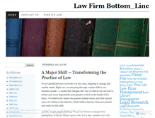 Tablet Screenshot of lawfirmbottomline.wordpress.com