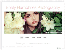 Tablet Screenshot of emilyhumphriesphotography.wordpress.com