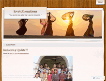Tablet Screenshot of lovetothenations.wordpress.com