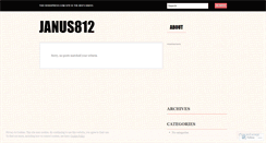 Desktop Screenshot of janus812.wordpress.com