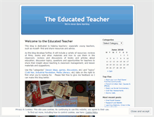 Tablet Screenshot of educatedteacher.wordpress.com