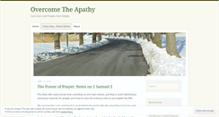 Desktop Screenshot of overcometheapathy.wordpress.com