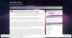 Desktop Screenshot of futurecuisine.wordpress.com