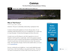 Tablet Screenshot of comrus.wordpress.com