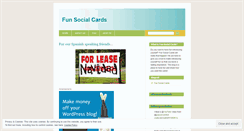 Desktop Screenshot of funsocialcards.wordpress.com