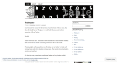 Desktop Screenshot of breakfasttablemanifesto.wordpress.com