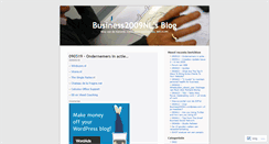 Desktop Screenshot of business2009nl.wordpress.com