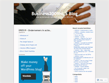 Tablet Screenshot of business2009nl.wordpress.com