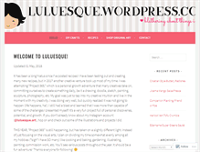 Tablet Screenshot of luluesque.wordpress.com