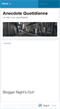 Mobile Screenshot of anecdotequotidienne.wordpress.com
