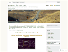 Tablet Screenshot of calgaryliterature.wordpress.com