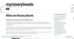 Desktop Screenshot of myrosarybeads.wordpress.com