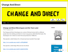 Tablet Screenshot of changeanddirect.wordpress.com