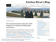 Tablet Screenshot of estebanrivas.wordpress.com