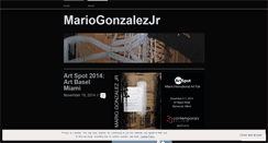 Desktop Screenshot of mariogonzalezjr.wordpress.com