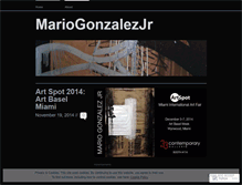 Tablet Screenshot of mariogonzalezjr.wordpress.com