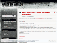 Tablet Screenshot of grade6enrich.wordpress.com