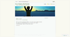 Desktop Screenshot of livesimplybehappy.wordpress.com