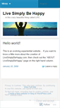 Mobile Screenshot of livesimplybehappy.wordpress.com