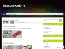 Tablet Screenshot of bikecomponents.wordpress.com